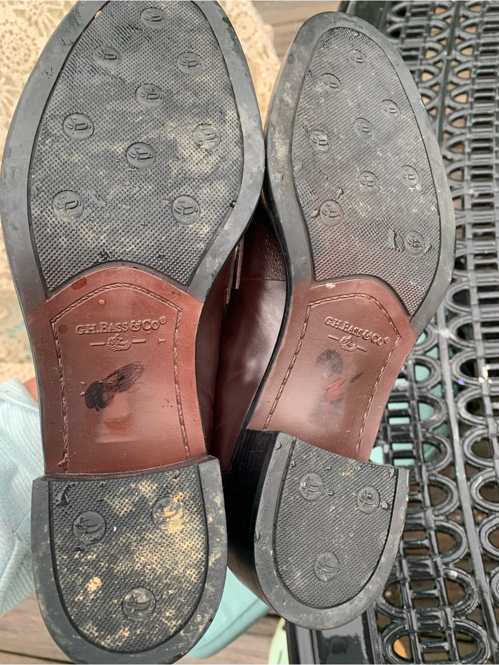 Women’s Bass Classic Penny Loafers in Burgundy Size 8.5 - Picture 6 of 7